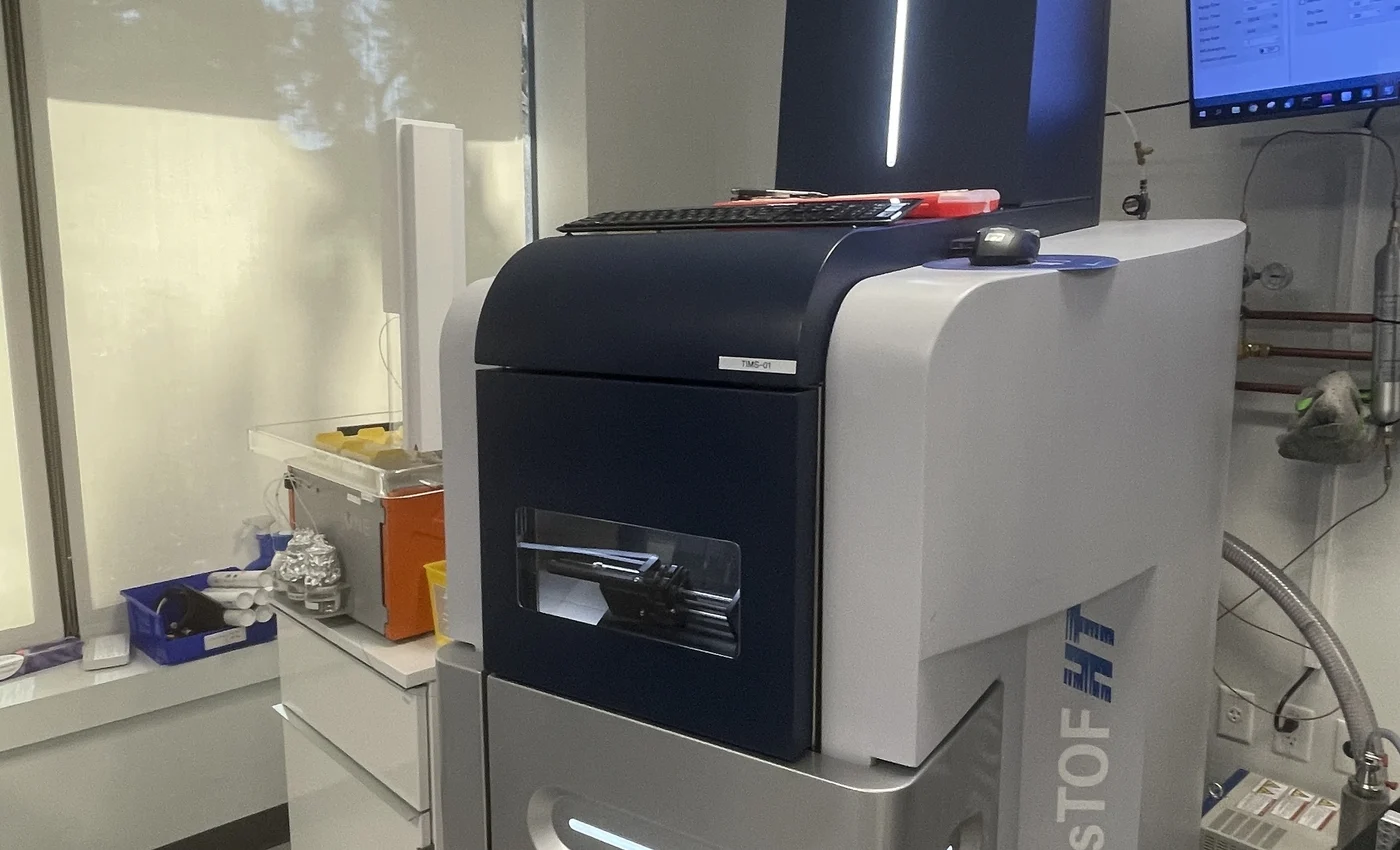 Modern Bruker timsTOF mass spectrometer